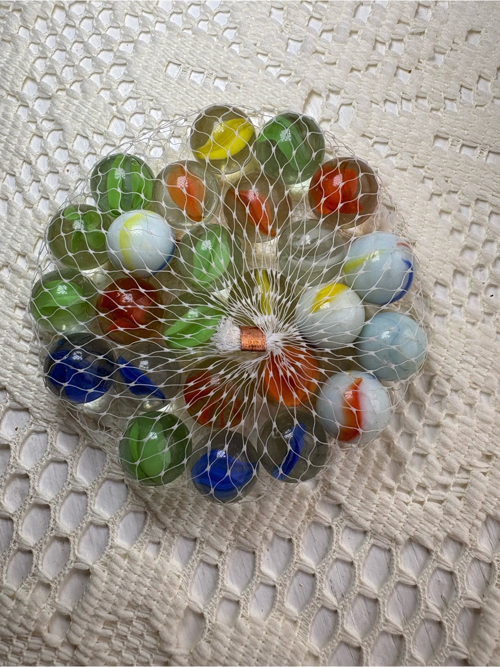 Classic Glass Marbles Set in Mixed Colors